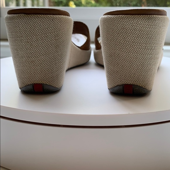 100% authentic Prada logo wedges - Picture 3 of 4